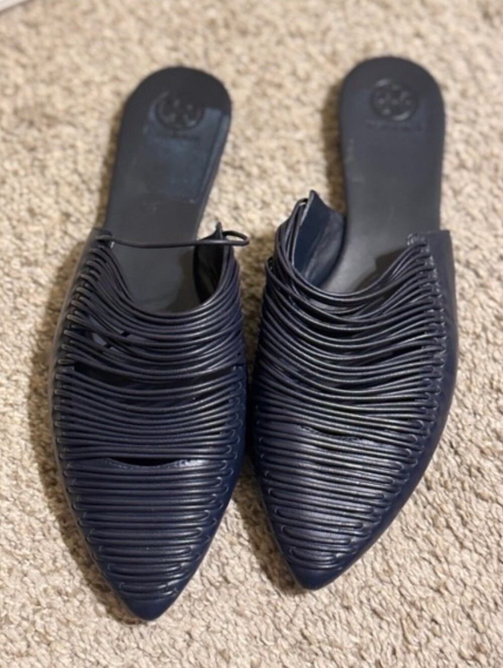 Tory Burch Women's Navy Slip-On Shoes